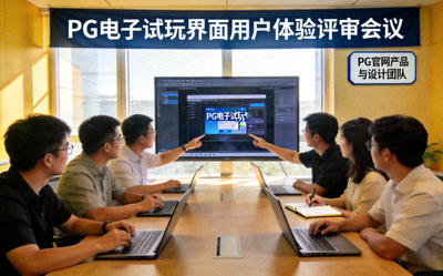 PG官网产品与设计团队正在进行PG电子试玩界面的用户体验评审会议