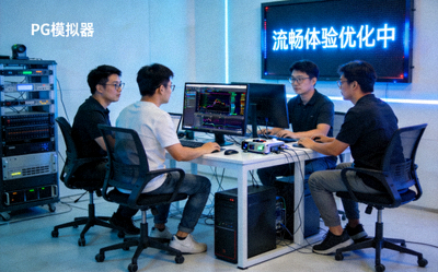 PG模拟器技术团队进行引擎优化的场景，展示对流畅体验的技术追求